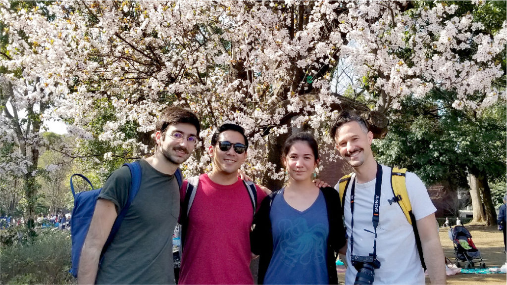 photo of the team in Japan